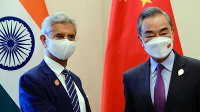 External affairs minister S Jaishankar with his Chinese counterpart Wang Yi, on the sidelines of G20 Foreign Ministers Meeting, in Bali on July 7. (ANI) External affairs minister S Jaishankar with his Chinese counterpart Wang Yi, on the sidelines of G20 Foreign Ministers Meeting, in Bali on July 7. (ANI)