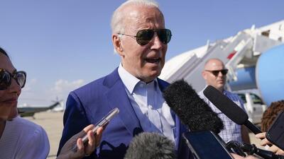 President Joe Biden speaks to members of the media after exiting Air Force One, Wednesday, at Andrews Air Force Base, Md. Biden tested positive for Covid-19 on Thursday, underscoring the persistence of the highly contagious virus as new variants challenge the nation's efforts to resume normalcy after two and a half years of pandemic disruptions. (AP) President Joe Biden speaks to members of the media after exiting Air Force One, Wednesday, at Andrews Air Force Base, Md. Biden tested positive for Covid-19 on Thursday, underscoring the persistence of the highly contagious virus as new variants challenge the nation's efforts to resume normalcy after two and a half years of pandemic disruptions. (AP)