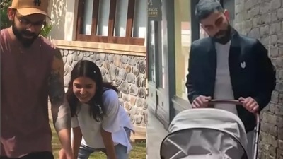 Virat Kohli shared throwback memories featuring Vamika and Anushka Sharma.