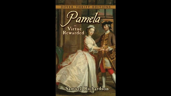 Samuel Richardson’s Pamela, sometimes considered the first English novel, both, originates from and constitutes of, letters about romance, pursuit, and courtship, where the needs of virtue are put far above any unruly claim of desire. Samuel Richardson’s Pamela, sometimes considered the first English novel, both, originates from and constitutes of, letters about romance, pursuit, and courtship, where the needs of virtue are put far above any unruly claim of desire.