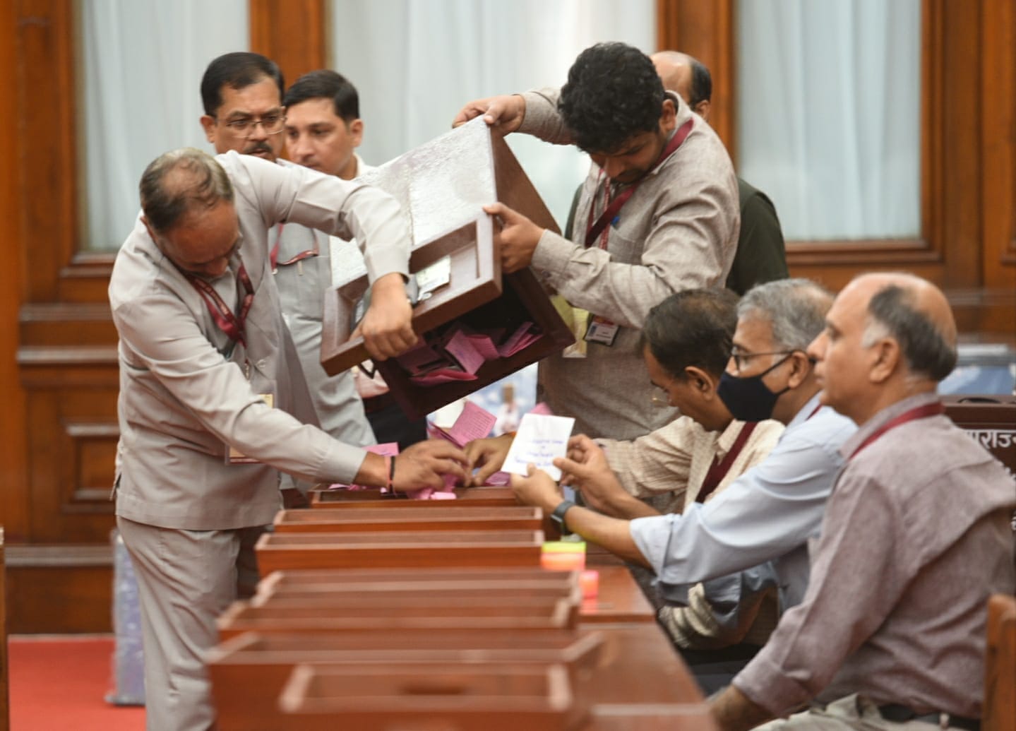 Counting of votes for Presidential election underway in Parliament. Counting of votes for Presidential election underway in Parliament.