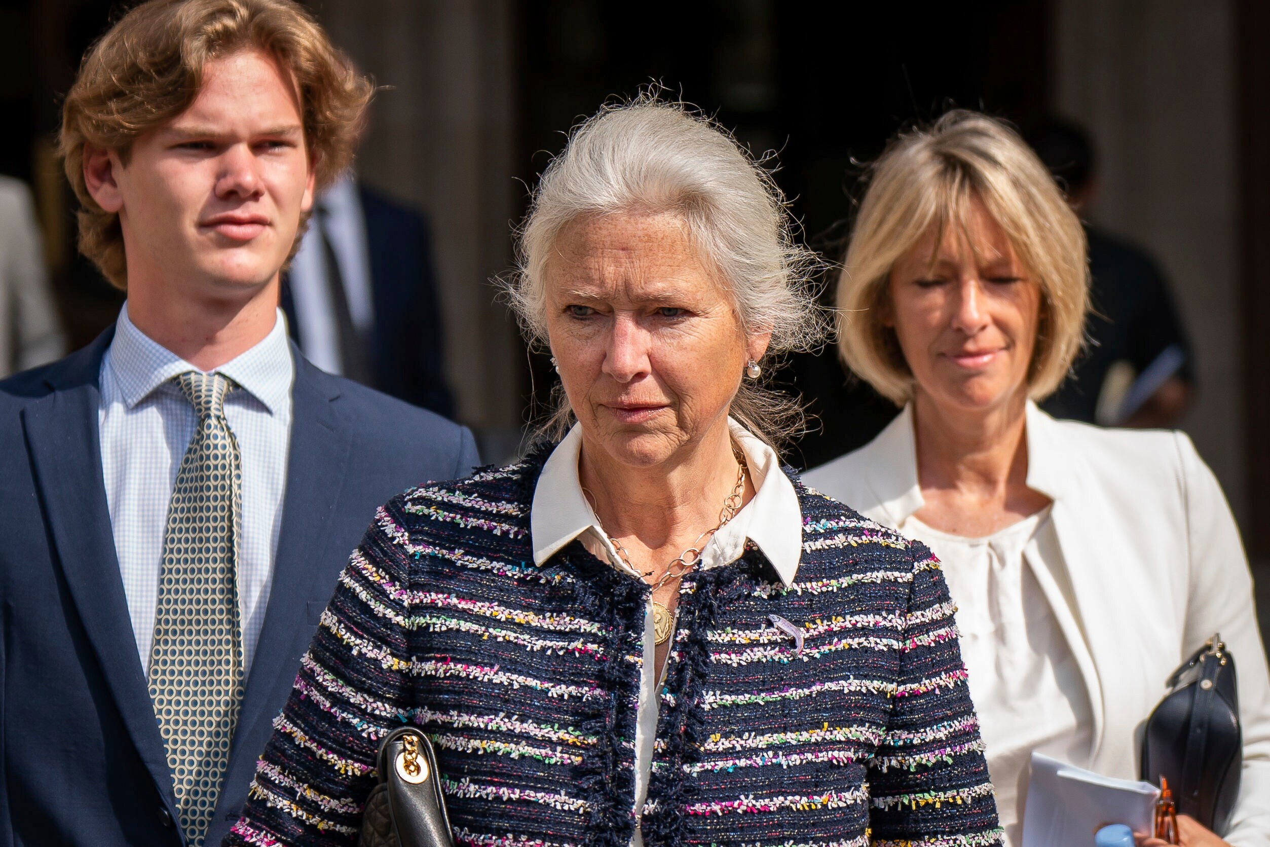Alexandra Pettifer, better known as Tiggy Legge-Bourke, a former nanny to Britain's Prince Wiliam and Prince Harry, walks outside the High Court, London, Thursday July 21, 2022. (Aaron Chown/PA via AP) Alexandra Pettifer, better known as Tiggy Legge-Bourke, a former nanny to Britain's Prince Wiliam and Prince Harry, walks outside the High Court, London, Thursday July 21, 2022. (Aaron Chown/PA via AP)
