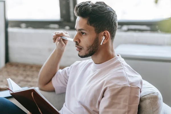 Earphones make listening to music an intimate affair. Earphones make listening to music an intimate affair.