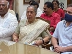 New Delhi, July 19 (ANI): Opposition's Vice-Presidential candidate Margaret Alva files her nomination papers at Parliament, in the presence of Congress leaders Rahul Gandhi, Mallikarjun Kharge and other Opposition leaders. New Delhi, July 19 (ANI): Opposition's Vice-Presidential candidate Margaret Alva files her nomination papers at Parliament, in the presence of Congress leaders Rahul Gandhi, Mallikarjun Kharge and other Opposition leaders.