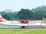 An Alliance Air flight from Bengaluru to Vijayawada, Andhra Pradesh was stopped seconds before taking off due to a technical hitch.(ANI) An Alliance Air flight from Bengaluru to Vijayawada, Andhra Pradesh was stopped seconds before taking off due to a technical hitch.(ANI)