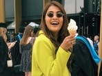 Pooja Hegde's family holiday is all about eating 'Softies' and serving travel fashion goals in cool blazer dress&nbsp;