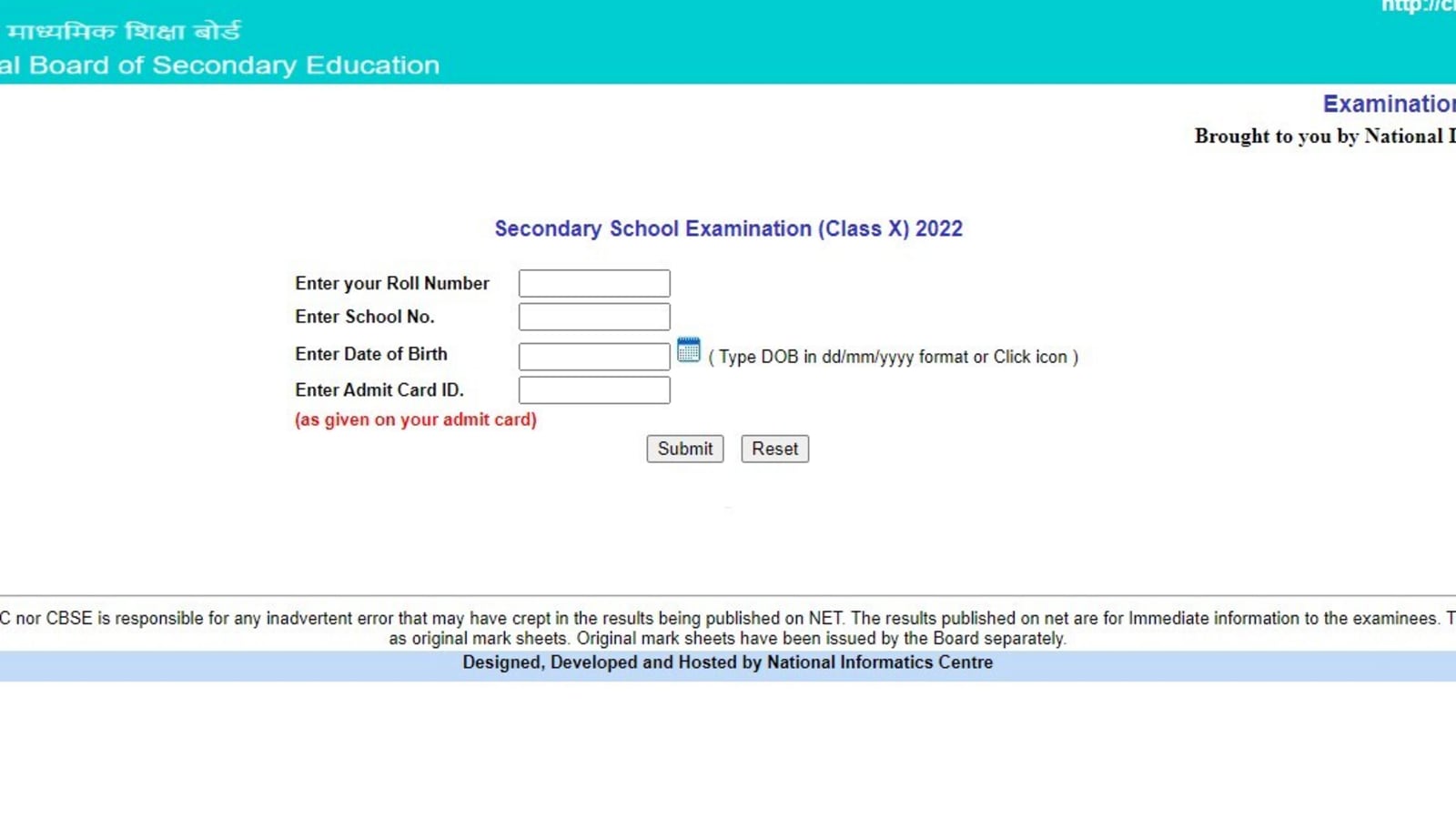 CBSE Result 2022 Live CBSE Class 10th result declared, 94.40 students