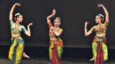 The two-hour concert by Natya Tarangini International, a Kuchipudi dance institute in the US, witnessed disciples joining from across the world, including UK, Oman, Singapore and Australia. The two-hour concert by Natya Tarangini International, a Kuchipudi dance institute in the US, witnessed disciples joining from across the world, including UK, Oman, Singapore and Australia.