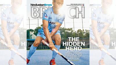 Captain of the Indian hockey team, Manpreet Singh, on the cover of HT Brunch in 2017 Captain of the Indian hockey team, Manpreet Singh, on the cover of HT Brunch in 2017
