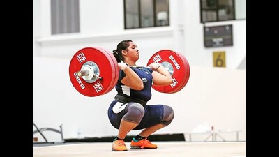 Purnima Pandey during a training session at Birmingham. (SOURCED)