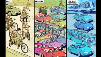 Readers say that in view of the ever-increasing vehicular traffic, the metro rail project must be revived. (Biswajit Debnath/HT) Readers say that in view of the ever-increasing vehicular traffic, the metro rail project must be revived. (Biswajit Debnath/HT)