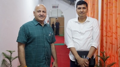 Delhi deputy chief minister Manish Sisodia with AAP MLA Saurabh Bharadwaj. (ANI file) Delhi deputy chief minister Manish Sisodia with AAP MLA Saurabh Bharadwaj. (ANI file)