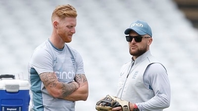 England's Test captain Ben Stokes and head coach Brendon McCullum (Action Images via Reuters)