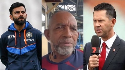 Virat Kohli; Windies coach Phil Simmons; Ricky Ponting