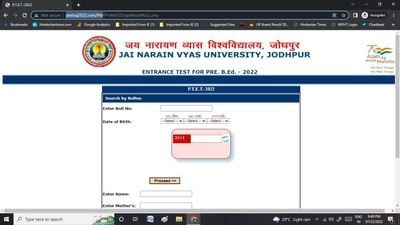 Rajasthan PTET results 2022: Interested candidates can check and download the result from the official website ptetraj2022.org. (ptetraj2022.org) Rajasthan PTET results 2022: Interested candidates can check and download the result from the official website ptetraj2022.org. (ptetraj2022.org)