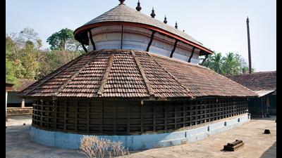 The distinct tiled roof of Panchalingeshvara temple in Udupi, Karnataka. Marg’s latest volume brings together studies that allow the reader to gain insight into the extraordinary varieties of temples and the functions they served. (Photo courtesy: Clare Arni)