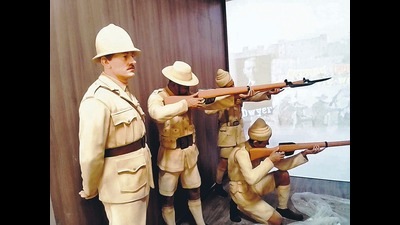 View of the Azad Gallery at Allahabad Museum in Prayagraj. (HT PHOTO) View of the Azad Gallery at Allahabad Museum in Prayagraj. (HT PHOTO)