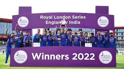Team India after beating England 2-1 in a three-match ODI series (BCCI) Team India after beating England 2-1 in a three-match ODI series (BCCI)