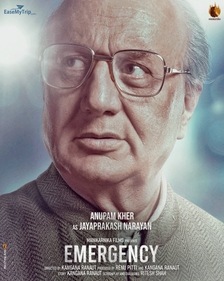 Anupam Kher shared the first look of him as Jayaprakash Narayan&nbsp;in Emergency.&nbsp;