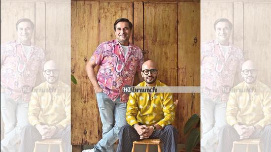 Michelin-starred chef Suvir Saran (left) and his protégé chef Vardaan Marwah; Art direction by Amit Malik