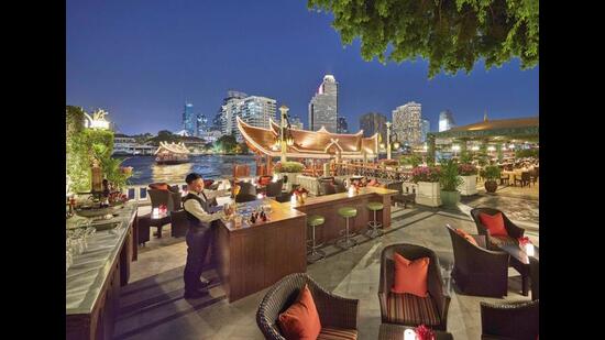 The Oriental has long used the river as an extension to the hotel. Sala Rim Nam, its Thai restaurant, is across the river too The Oriental has long used the river as an extension to the hotel. Sala Rim Nam, its Thai restaurant, is across the river too