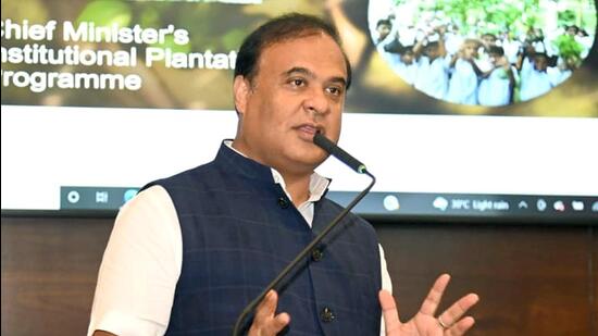 Assam chief minister Himanta Biswa Sarma took to social media and claimed Murmu polled 104 votes—about 25 more than the 79 MLAs the three ruling parties BJP, Asom Gana Parishad and United Peoples’ Party Liberal had in the 126-member assembly. (ANI PHOTO.)