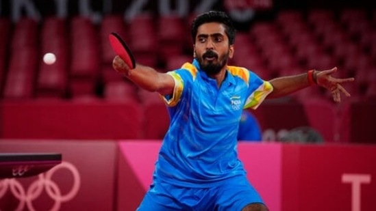 Sathiyan Gnanasekaran of India(AP)