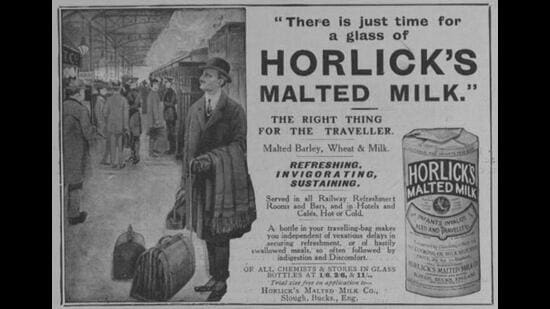 In the early days, Horlick’s malted milk gained popularity as a nutritious food and was marketed to travellers.