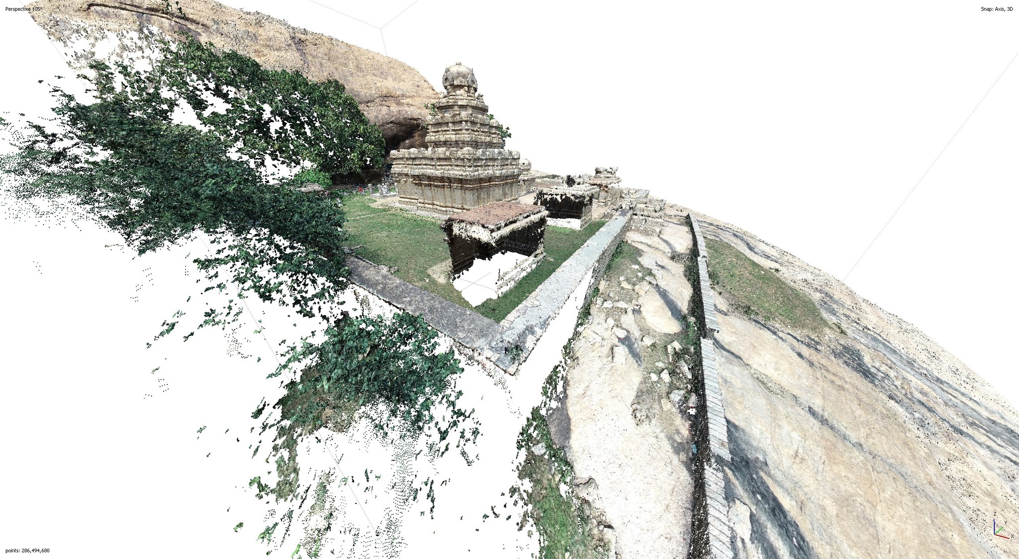 A 3D scan of the 9th century Vijayalaya Choleeswaram temple in Tamil Nadu captured using aerial photogrammetry. (photo courtesy Kailasa Rao) A 3D scan of the 9th century Vijayalaya Choleeswaram temple in Tamil Nadu captured using aerial photogrammetry. (photo courtesy Kailasa Rao)