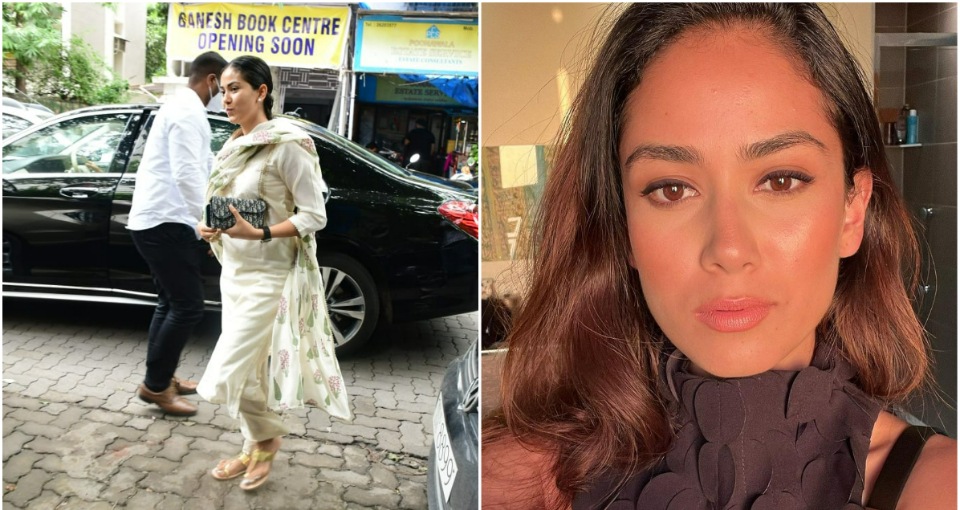 Mira Rajput was spotted in Mumbai on Friday. (Left picture by Varinder Chawla)