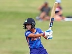 India's Harmanpreet Kaur plays a shot(ANI) India's Harmanpreet Kaur plays a shot(ANI)