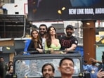 Actors Tara Sutaria, Arjun Kapoor, Disha Patani and John Abraham on Saturday held a roadshow for the promotions of their upcoming film Ek Villain Returns. (Varinder Chawla)