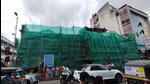 Vishrambaugwada covered with green cloth as PMC undertakes restoration works, on Saturday. Vishrambaugwada and upper floor of Lal Mahal are out of bounds to tourists as Pune Municipal Corporation is yet to complete restoration and renovation works. (RAVINDRA JOSHI/HT) Vishrambaugwada covered with green cloth as PMC undertakes restoration works, on Saturday. Vishrambaugwada and upper floor of Lal Mahal are out of bounds to tourists as Pune Municipal Corporation is yet to complete restoration and renovation works. (RAVINDRA JOSHI/HT)