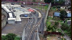A bird's eye view of Mumbai Metro-3 car shed at Aarey Colony, Goregaon (Vijay Bate/HT Photo) A bird's eye view of Mumbai Metro-3 car shed at Aarey Colony, Goregaon (Vijay Bate/HT Photo)