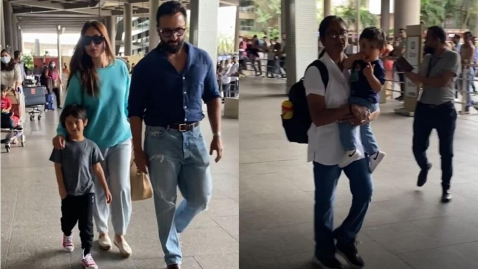 Kareena Kapoor and Saif Ali Khan return post-Europe trip, fans ...