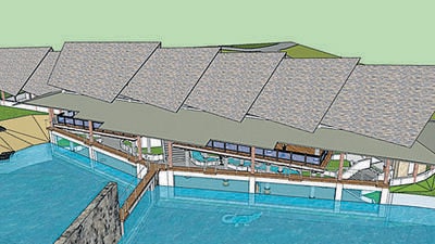 Spread over 4,000 sqm, the crocodile project aims to provide a novel experience to visitors. Currently home to five crocodiles and two gharials, the zoo is capable of housing 20 more of both species (HT Photo) Spread over 4,000 sqm, the crocodile project aims to provide a novel experience to visitors. Currently home to five crocodiles and two gharials, the zoo is capable of housing 20 more of both species (HT Photo)
