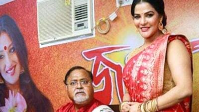 West Bengal minister Partha Chatterjee with Arpita Mukherjee. (ANI)