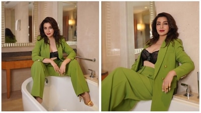 The bold and beautiful Tisca Chopra, who was recently seen in JugJugg Jeeyo, has garnered a lot of praise for her roles in films such as Taare Zameen Par, Dil Toh Baccha Hain Ji, Ankur Arora Murder Case among others. She recently dropped a few stunning photos of herself in a green pantsuit and left fans mesmerised. (Instagram/@tiscaofficial) The bold and beautiful Tisca Chopra, who was recently seen in JugJugg Jeeyo, has garnered a lot of praise for her roles in films such as Taare Zameen Par, Dil Toh Baccha Hain Ji, Ankur Arora Murder Case among others. She recently dropped a few stunning photos of herself in a green pantsuit and left fans mesmerised. (Instagram/@tiscaofficial)