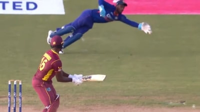 Sanju Samson's terrific effort