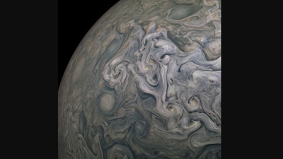 The image shows the planet with swirls on its surface. Nasa posted the image. (Instagram/@nasa)