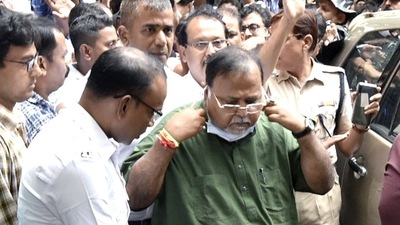 West Bengal Education Minister Partha Chatterjee was arrested in the teacher recruitment scam. (ANI)