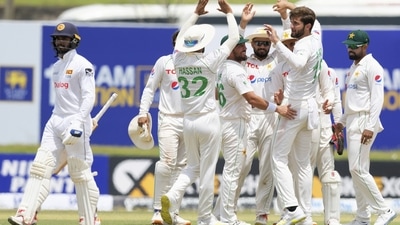 Pakistan in action during first Test against Sri Lanka (AP) Pakistan in action during first Test against Sri Lanka (AP)