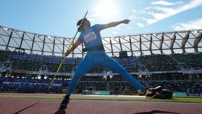 Neeraj Chopra, of India (AP) Neeraj Chopra, of India (AP)
