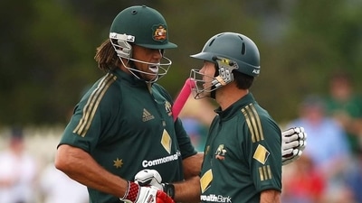 Andrew Symonds (L) and Ricky Ponting (Twitter) Andrew Symonds (L) and Ricky Ponting (Twitter)