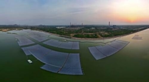 100 MW Floating Solar Power Project fully operationalized at NTPC-Ramagundam. 100 MW Floating Solar Power Project fully operationalized at NTPC-Ramagundam.