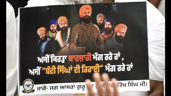 Various Sikh organisations have been demanding the release of Sikh prisoners who are lodged in Indian jails even after completing their sentences. (HT File Photo)