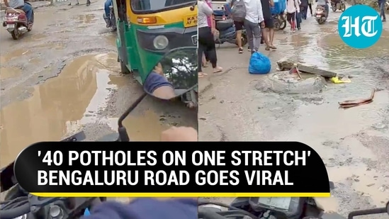 Viral: 40 potholes on 1 B'luru Road angers netizens; Send ‘wake up’ call to BBMP