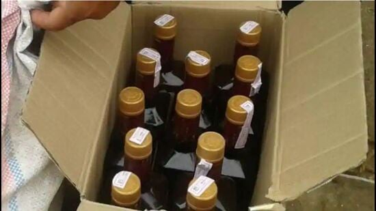 2,88,890 kg of lahan used for manufacturing illicit liquor were also destroyed by the officials. (FOR REPRESENTATION PURPOSE)