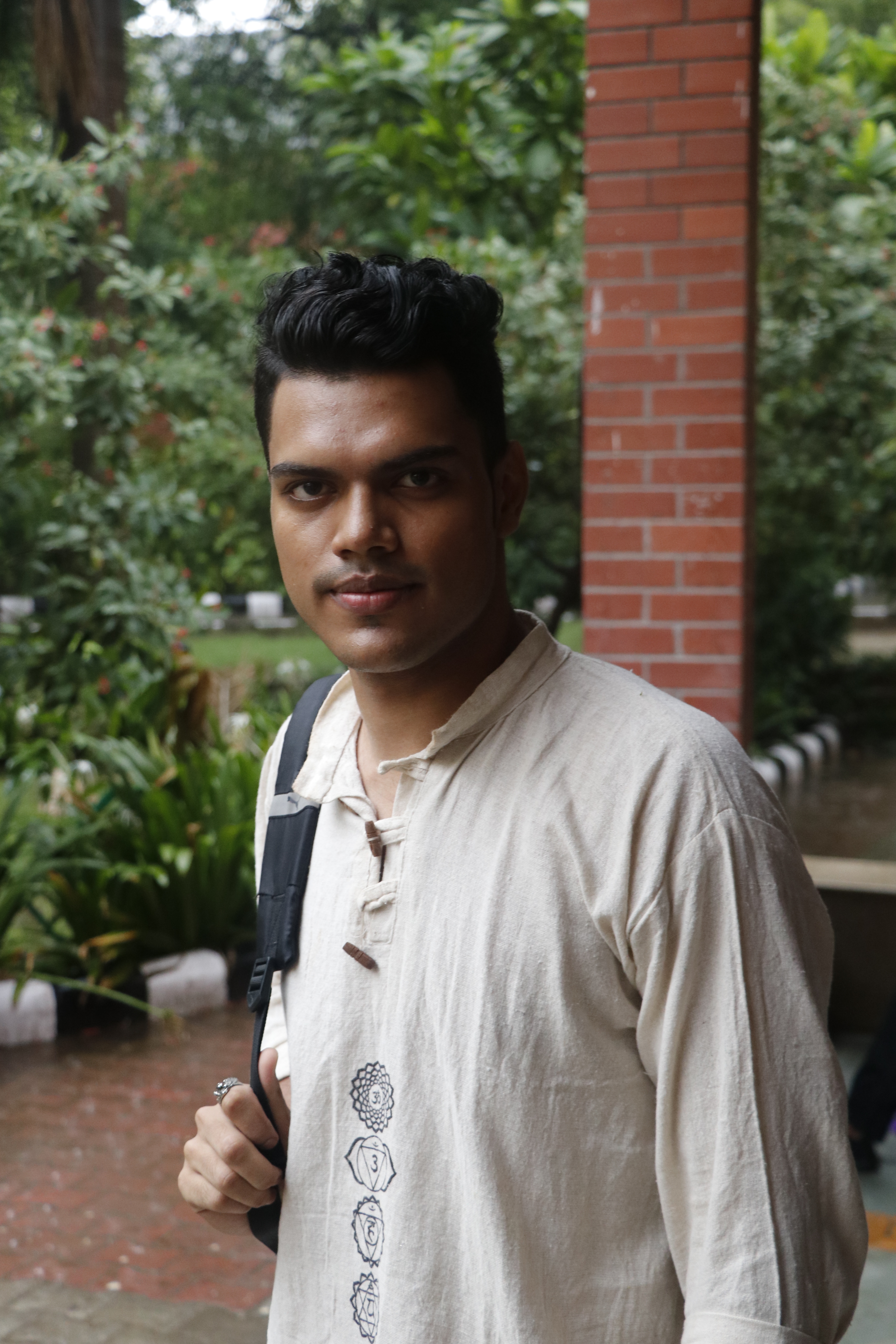 Saket Gupta’s goal in his final year is to attend Hindu College’s fest, Mecca, for at least once in his college life. (Photo: Dhruv Sethi/ HT)
