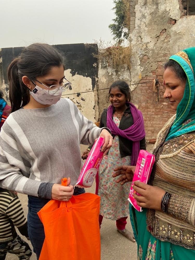 Volunteers continue to help the underprivileged through sanitary pads distribution drives, food drives, and by providing them financial and emotional support.
